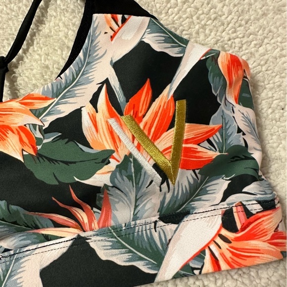 VULL Tropical Floral Print Sports Bra CrossFit - Picture 2 of 9